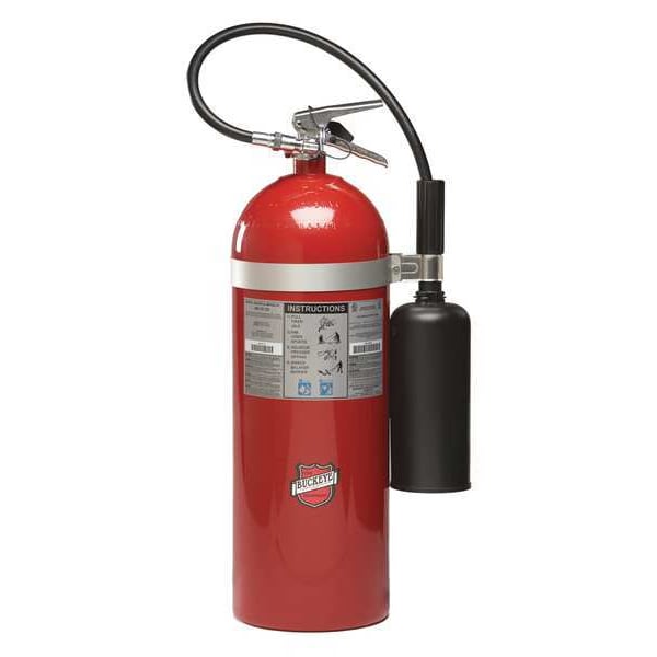 Buckeye Fire Equipment Fire Extinguisher, 20 lb Capacity, Class BC , UL Rating10B:C , Carbon Dioxide - 46600