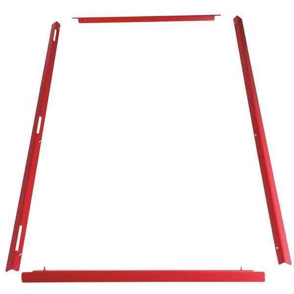 Edwards Signaling Fire Panel Trim, 10 Zone, Red - F-TRIM10R