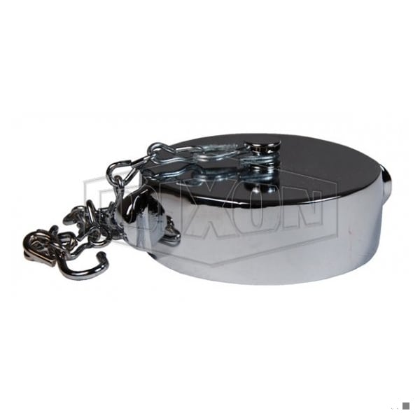 Dixon The Right Connection 17-176 Rocker Lug Cap with Chain, 2-1/2 in, FNST, Cast Brass, Domestic - RFC250F-C