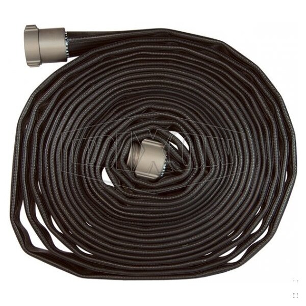 Dixon Washdown Hose, 2-1/2 in, NST NH, 50 ft L, 200 psi, Nitrile, Domestic - WDH25BK50KAF