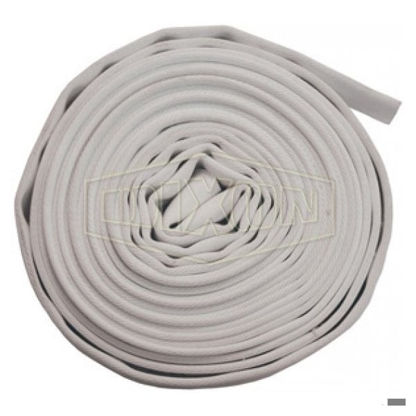 Dixon Single Jacket Uncoupled Fire Hose, 2 in, 100 ft L, 135 psi Working, Domestic - A320-100UC