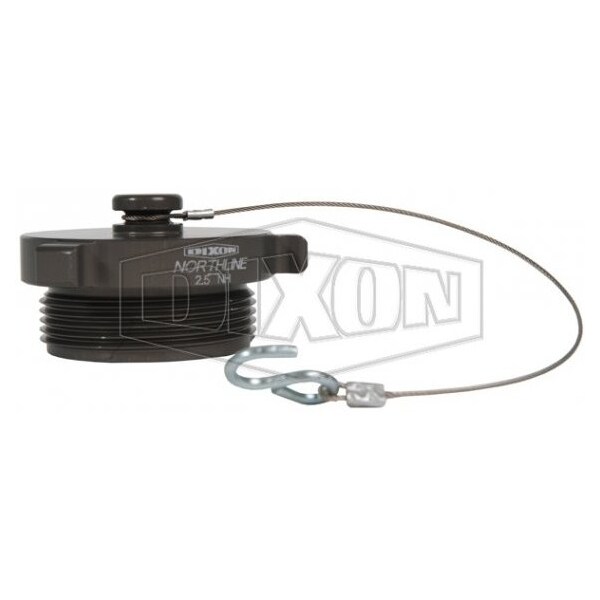 Dixon The Right Connection Rocker Lug Plug with Cable, 1-1/2 in Nominal, MNPSH End Style, Aluminum, Domest - PLUG150S-C