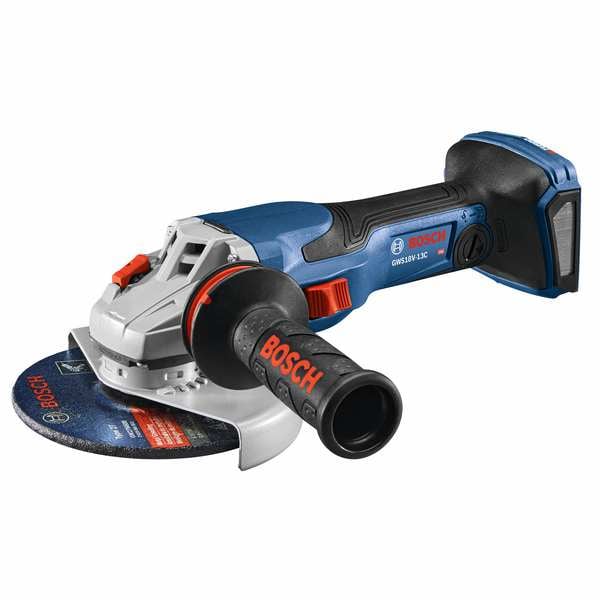 Bosch Angle Grinder, 18V DC, 5 in or 6 in Wheel Dia. - GWS18V-13CN