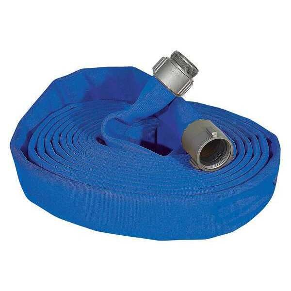 Kuriyama Attack Line Fire Hose, 100 ft., Blue - G52H25HDB100