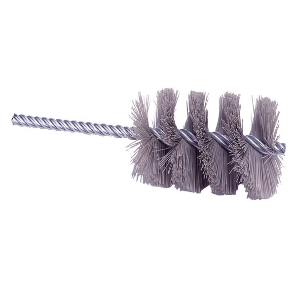 Weiler 1-1/4" Nylox Power Tube Brush, .035/180SC Fill, 2-1/2" Brush Length - 21305