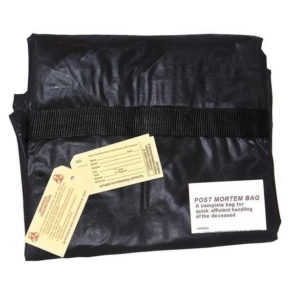 Medsource Chlorine Free Body Bag, Blk, Handles, PK10 - MS-BOD200