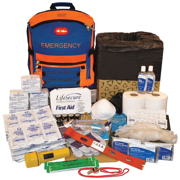Lifesecure SecurEvac 30-Person Evacuation & Shelter-In-Place Survival Kit - 10800