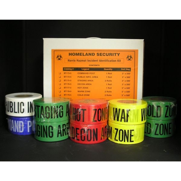 Zoro Select Incident ID Kit, Hazmat, 500 ft x 3 In - HLH-KIT