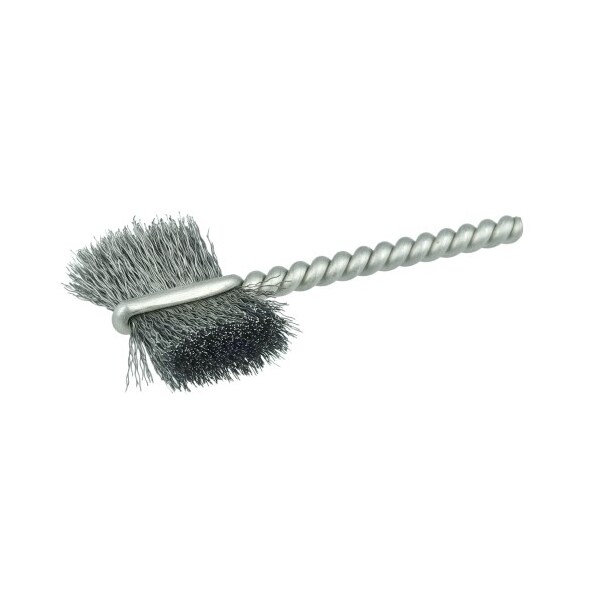 Weiler 7/8" Power Tube Brush, .005" Steel Wire Fill, 5/8" Brush Length - 21036
