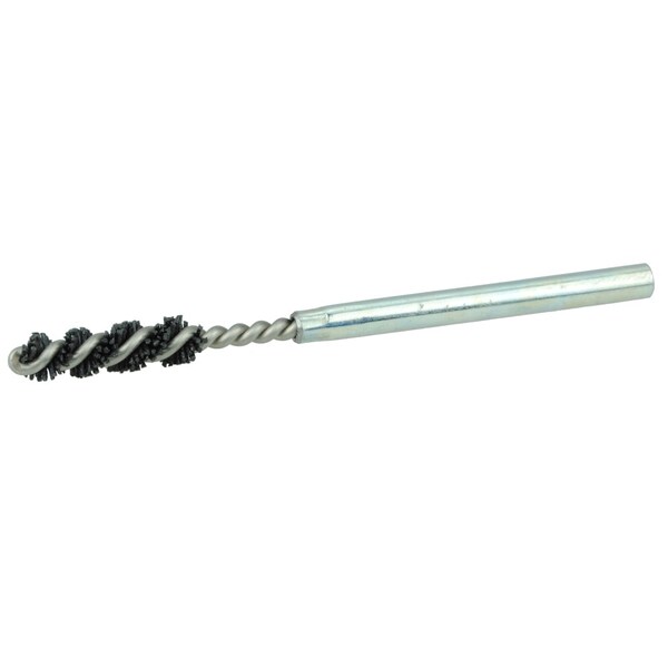 Weiler Burr-Rx 8MM-Dia Brush, .026/120CG Crimped Fill, 1" Brush Len, 3-1/2" - 22604