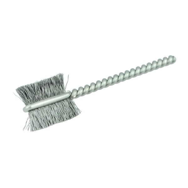 Weiler 7/16" Power Tube Brush, .003" Steel Wire Fill, 9/16" Brush Length - 21014