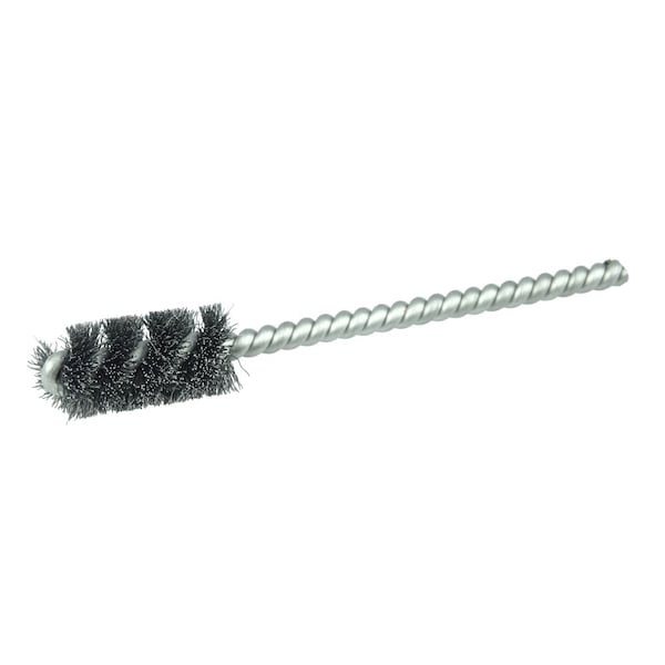Weiler 9/16" Power Tube Brush, .005" Steel Wire Fill, 1" Brush Length - 21143