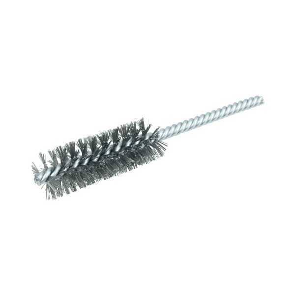 Weiler 7/8" Power Tube Brush, .0104" Steel Wire Fill, 2-1/2" Brush Length - 21113