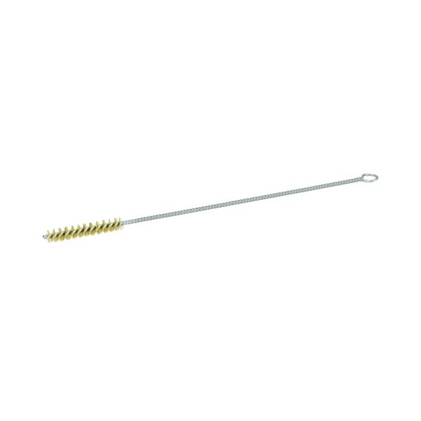 Weiler 1/4" Hand Tube Brush, .003" Brass Wire Fill, 1-1/2" Brush Length - 21270