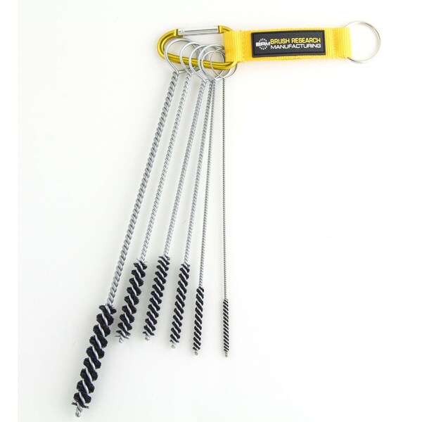 Brush Research Manufacturing 84NKITA, 6 Piece Brush Kit, Sizes Include Diameters .125" - .437", Nylon - 84NKITA