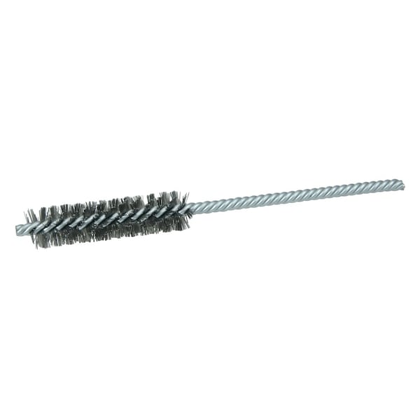 Weiler 1/2" Power Tube Brush, .004" Steel Wire Fill, 2" Brush Length - 21106