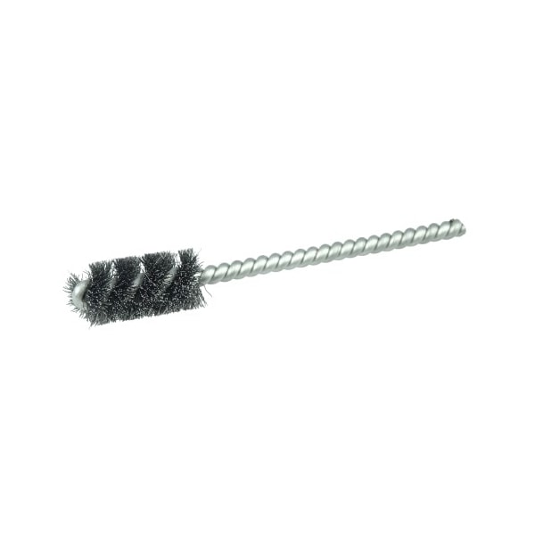Weiler 7/16" Power Tube Brush, .005" Steel Wire Fill, 1" Brush Length - 21142