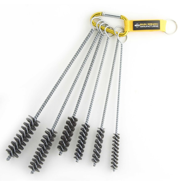 Brush Research Manufacturing 84CKITB, 6 Piece Brush Kit, Sizes Include Diameters .500" - 1.00", Carbon Steel - 84CKITB