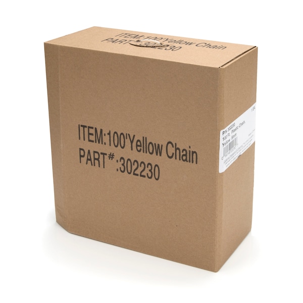 Steelman 100-Foot Yellow Plastic Safety Chain - 302230