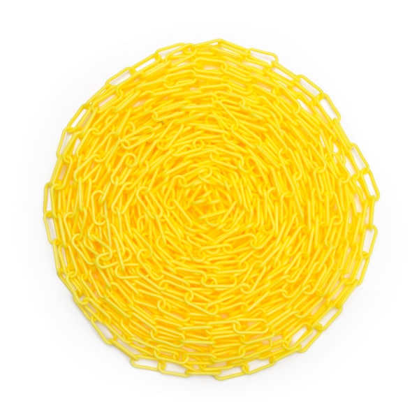 Steelman 100-Foot Yellow Plastic Safety Chain - 302230