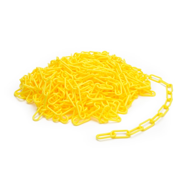 Steelman 100-Foot Yellow Plastic Safety Chain - 302230