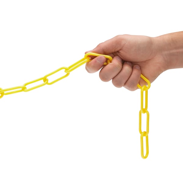 Steelman 100-Foot Yellow Plastic Safety Chain - 302230