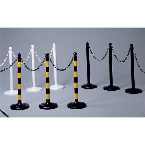 Zoro Select Chain Link for Plastic Chain Barrier, Yellow, 2 1/50 in Length, Gloss - 50702-10