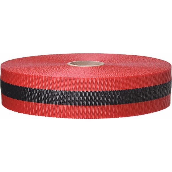 Zoro Select Barrier Tape, Woven, 2 In x 200 ft, Red - BW2RBK200-200