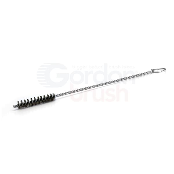 Gordon Brush 1/4" D .005" Fill Single Spiral Brush With Ring Handle - Stainless - 97015