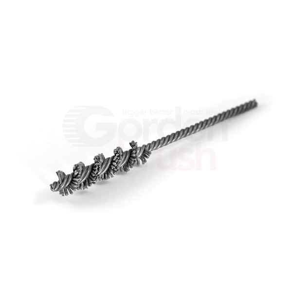 Gordon Brush 1/2" Brush D .040"Nylon Bristle Single-Spiral Double-Stem Power Brush - 40012