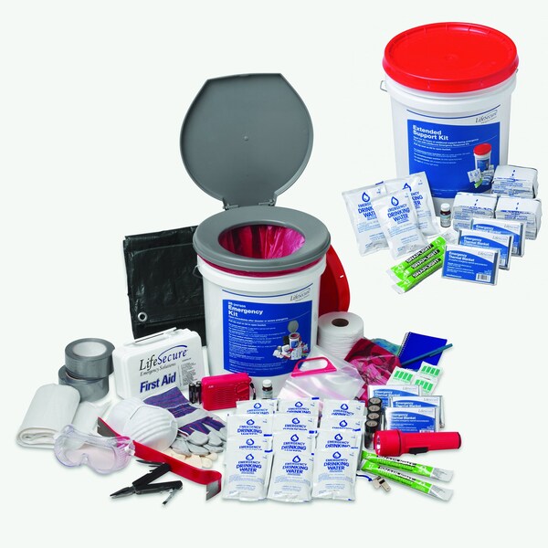 Lifesecure Complete 25-Person 1-Day Shelter-In-Place Combo Emergency Kit - 31024