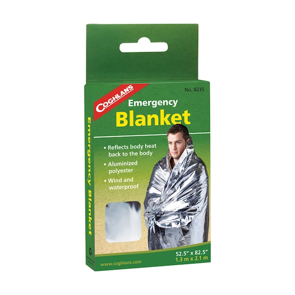 Coghlans Coghlan's Silver Survival Blanket 6.000 in. H X 52-1/2 in. W X 82-1/2 in. L 1 pk - 8235