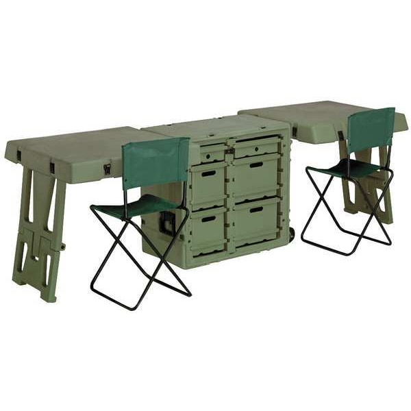 Pelican Field Desk, Dbl, 30.7Lx21Wx28.5D, OD Green - 472-FLD-DESK-DD