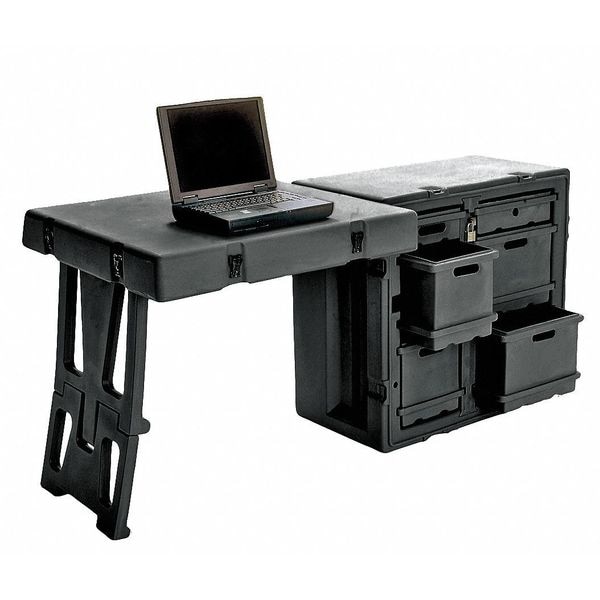 Pelican Field Desk, Sgl, 30.7Lx21Wx28.5D, OD Green - 472-FLD-DESK-TA