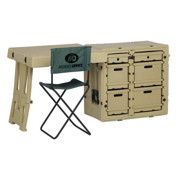 Pelican Field Desk, Sgl, 30.7Lx21Wx28.5D, OD Green - 472-FLD-DESK-TA