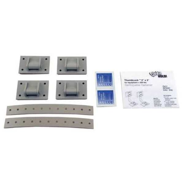 Quakehold! Equipment Fastener, 200 Lbs, Gray - RD.T6.4G.1