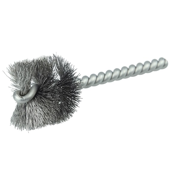 Weiler 1-1/4" Power Tube Brush, .008" Wire Fill, 1" Brush Length - 21089