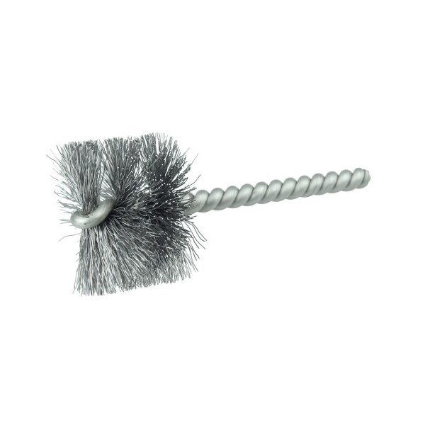 Weiler 1-1/2" Power Tube Brush, .0104" Steel Wire Fill, 1" Brush Length - 21269