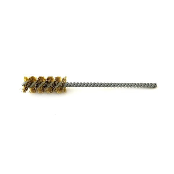 Brush Research Manufacturing 85B219 85 Series-For Closed Holes, .219" Dia., .003 Brass, 1" Brush Part, 4" OAL, Cut For Power - 85B219
