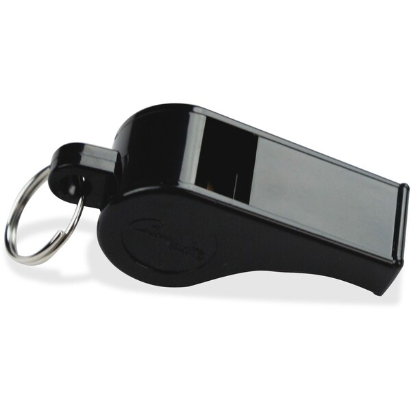Champion Sports Whistle, Plastic, Medium Weight, Black, PK12 - 601