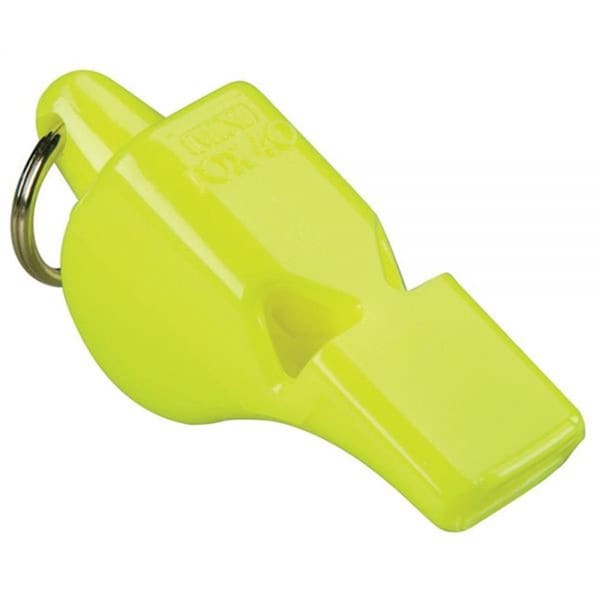Fox 40 Mini Safety Whistle with Lanyard, Neon Yellow - 372598