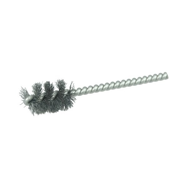 Weiler 5/8" Power Tube Brush, .008" Steel Wire Fill, 1" Brush Length - 21265