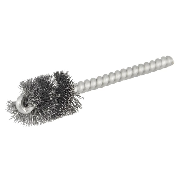 Weiler 3/4" Power Tube Brush, .008" Steel Wire Fill, 1" Brush Length - 21266