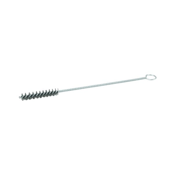 Weiler 3/8" Hand Tube Brush, .004" Stainless Steel Fill, 2" Brush Length - 21414