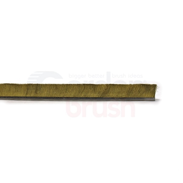 Gordon Brush Height 2" No. 4 Channel Strip Brush - .006 " Brass Bristle Diameter - 44776
