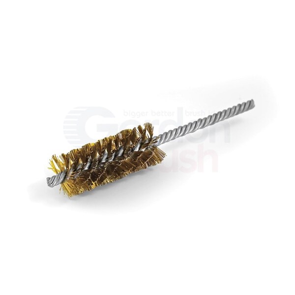 Gordon Brush 1" Brush Diameter .010" Wire DiameterDouble Spiral Power Brush - Brass - 50251