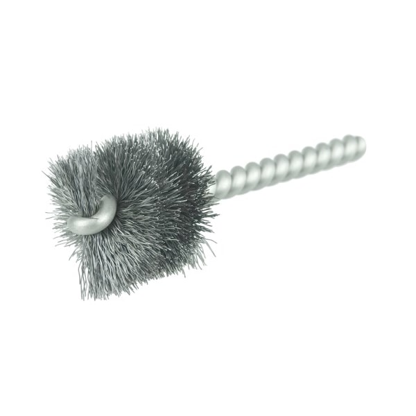 Weiler 1-1/8" Power Tube Brush, .008" Steel Wire Fill, 1" Brush Length - 21079