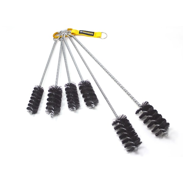 Brush Research Manufacturing BRM 84NKITC, 6 Piece Tube Brush Kit, Sizes Include Diameters 1.125" - 1.750", Nylon Fill - 84NKITC
