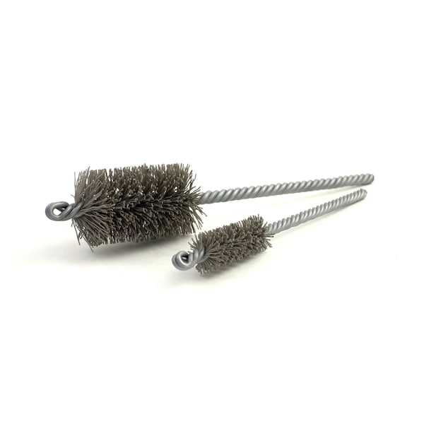 Brush Research Manufacturing 90AY2000320AO Abrasive Nylon Brush. For 2" Bore Dia., 320AO, 3" Brush Part, 10" OAL - 90AY2000320AO