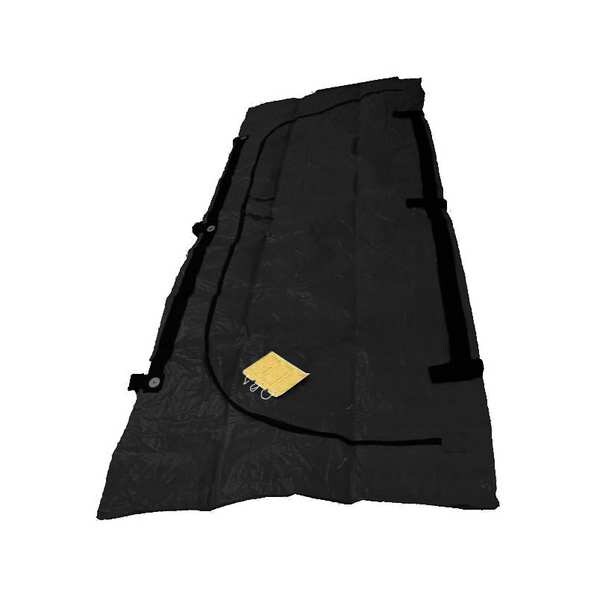 Fsi Cadaver Bag, Vinyl, 92-1/2" L, 36" W, Black - F-DISFEMA-B